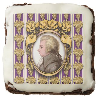 Wolfgang Amadeus Mozart Square Brownie