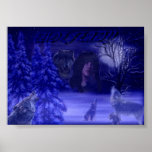 Wolflady Print