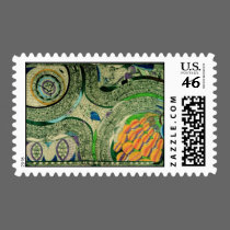 Wölfli 'Saint Mary Castle' Fine Art Postage Stamp stamps