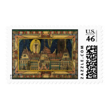 Wölfli's 'Waldau' Fine Art Postage Stamp