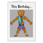 Wolfman Birthday Wishes Card cards