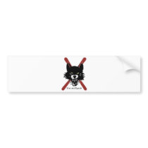 Wolfpack ski pole sticker bumper stickers