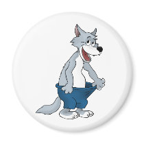 Wolf's pants magnets by PILIF83 Wolf's pants magnets