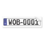 Wolfsburg License Plate Bumper Sticker