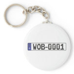 Wolfsburg License Plate Key Chains