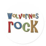 Wolverines Rock Stickers