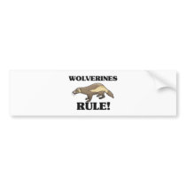 WOLVERINES Rule! bumper stickers by AnimalShirts WOLVERINES Rule! bumper stickers