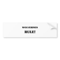 Wolverines Rule bumper stickers by AnimalShirts Wolverines Rule bumper stickers
