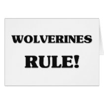 Wolverines Rule cards by AnimalShirts Wolverines Rule cards