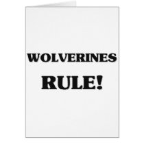 Wolverines Rule cards by AnimalShirts Wolverines Rule cards