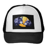 Wolves at full moon trucker hats