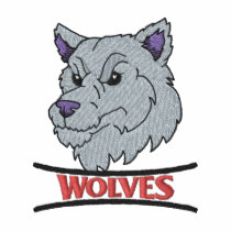 Wolves embroidered shirts