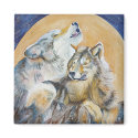 Wolves Endangered Wolf Baying at the Moon Magnets by michelleys Wolves Endangered Wolf Baying at the Moon Magnets