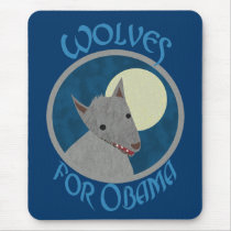 Wolves for Obama 2012 Mousepad