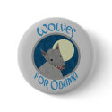 Wolves for Obama Buttons