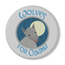 Wolves for Obama Magnets
