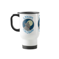 Wolves for Obama Travel Mugs