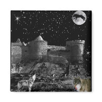 Wolves night out, magnet by design_girl Wolves night out, magnet