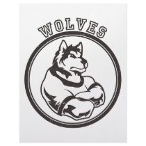 Wolves or Wolf Mascot letterhead by CustomSportsTshirts Wolves or Wolf Mascot letterhead
