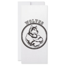 Wolves or Wolf Mascot rack cards by CustomSportsTshirts Wolves or Wolf Mascot rack cards