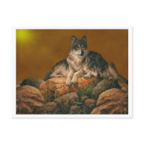 Wolves Postcard by touchministry Wolves Postcard