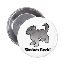 Wolves Rock! Pins