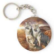 Wolves Trio keychain