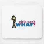 Woman Air Force Veteran Mouse Pads