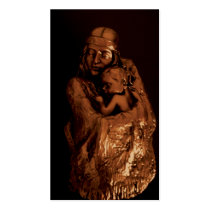 woman and child business cards