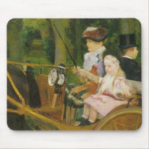 Woman and Child Driving, Mary Cassatt Mousepad