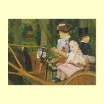 Woman and Child Driving, Mary Cassatt postcards by vintagegiftmall Woman and Child Driving, Mary Cassatt postcards
