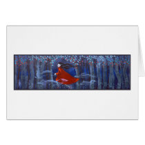 Woman and Forest Animal Spirits Card