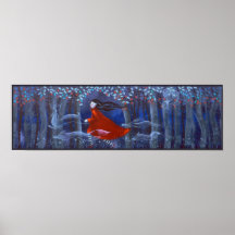 Woman and Forest Animal Spirits. Print
