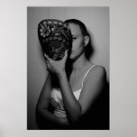 Woman and Mask Poster