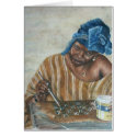 Woman applying Bologan paste cards