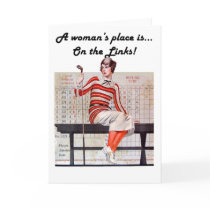 Woman at the links cards by Gallipoli15 Woman at the links cards