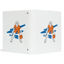 woman basketbal player binders