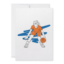 woman basketbal player invite
