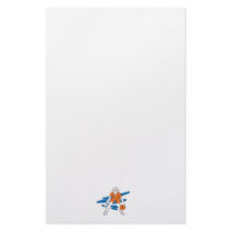 woman basketbal player customized stationery