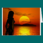 woman before sunset cards