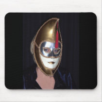Woman behind a mask Mousepad