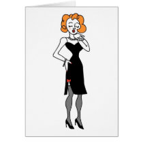 Woman Blows a Kiss cards