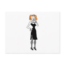 Woman Blows a Kiss postcards by White_Wedding Woman Blows a Kiss postcards