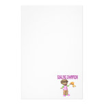Woman Bowling Champion Stationery Paper
