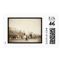 Woman Bullwhacking Oxen SD 1887 postage
