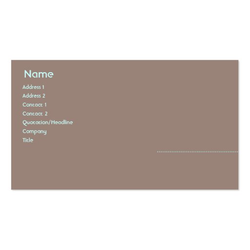 Woman - Business Business Card
