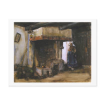 Woman by a Hearth, Vincent van Gogh postcards
