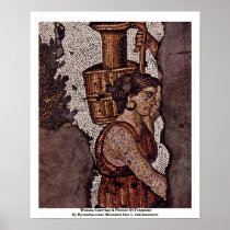 Woman Carrying A Pitcher Of Fragment Poster