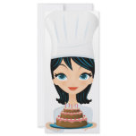 Woman chef Birthday cake Customized Rack Card