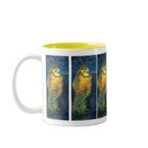 Woman Clothed with the Sun mugs by VintageCabaret Woman Clothed with the Sun mugs